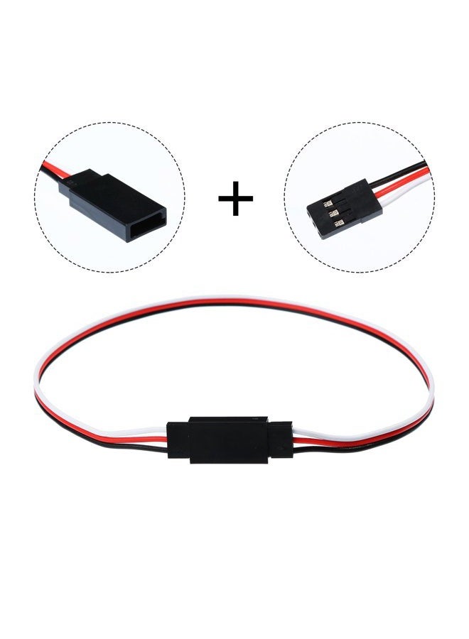 TecUnite 20 Pieces 3-Pin Extension Cable Cord Female to Male Lead Wire Connectors for Servo Extension Connection Control Board Remote Control Parts(5 Sizes) - Image 3