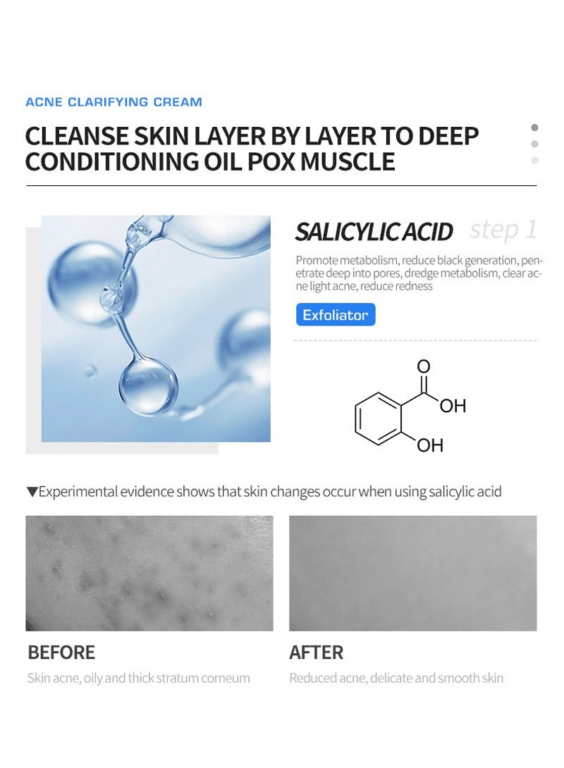 DEleventh Korean Brand Acne Clarifying Cream 30g / with Salicylic Acid, Vitamin B5 & Vitamin E, and Botanical Extracts for Reduced Breakouts, Clear and Soothe Acne-Prone Skin - Image 5