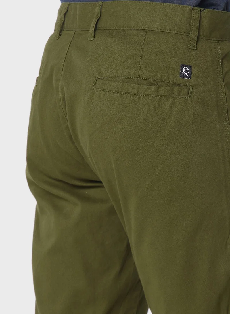 Thomas Scott Men Mid-Rise Pure Cotton Slim Fit Shorts