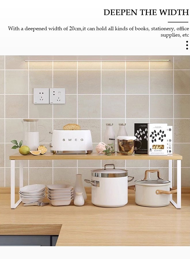 DUNISO Kitchen Cabinet Shelf Organizers,Microwave Oven Rack Stand Organizer,Kitchen Countertop Storage, Spice Organizer,Under Sink Cabinet Organizer for Kitchen Bathroom Cabinet - Image 5