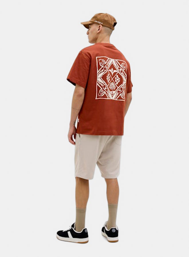 JACK & JONES JACK & JONES Mens Paros Easter Sketch Tee Crew  - Image 3