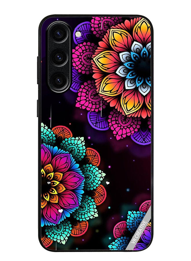 VR CREATIVE Protective Case Cover For Samsung Galaxy S23 Flowers Design Multicolour - Image 1