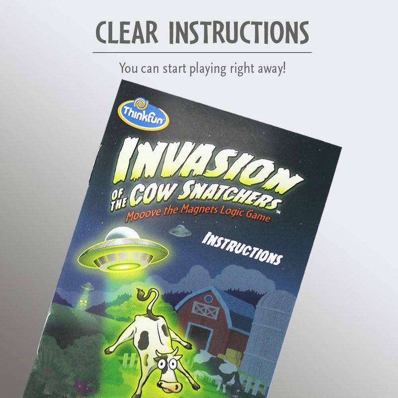 ThinkFun Invasion of the Cow Snatchers STEM Toy and Logic Game for Boys and Girls Age 6 and Up - A Magnet Maze Logic Puzzle - Image 5