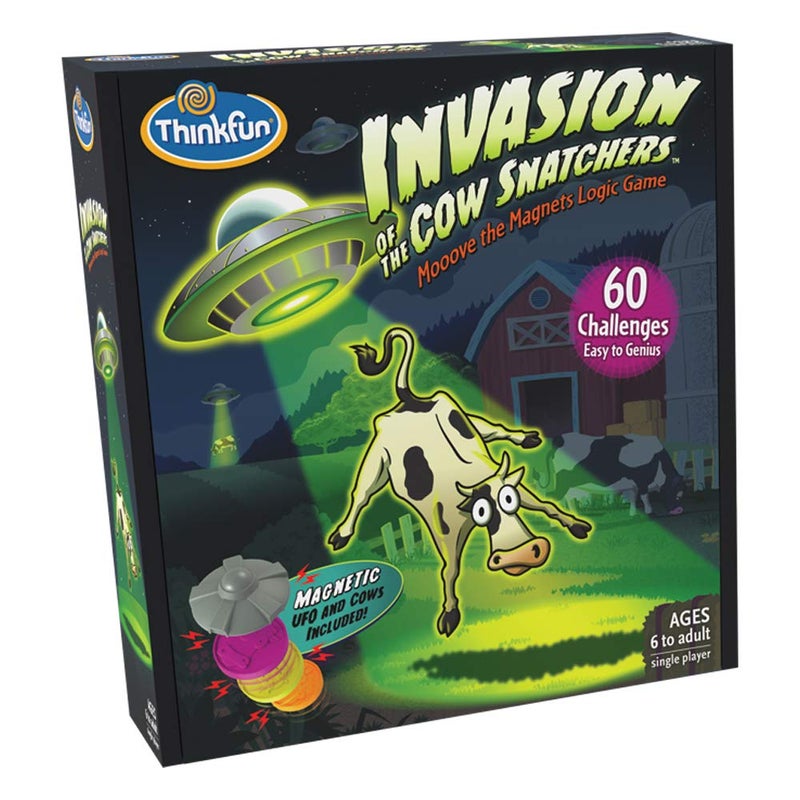 ThinkFun Invasion of the Cow Snatchers STEM Toy and Logic Game for Boys and Girls Age 6 and Up - A Magnet Maze Logic Puzzle - Image 2