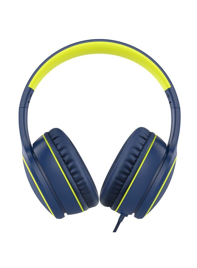 RORSOU R10 On-Ear Headphones with Microphone, Lightweight Folding Stereo Bass Headphones with 1.5M Tangle Free Cord, Portable Wired Headphones for Smartphone Tablet Computer MP3 / 4 (Blue) - Image 2