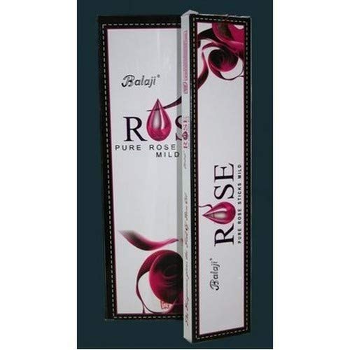Balaji Pure Rose Mild Incense Sticks, (12 Units x 15 Sticks), Brown, 11 x 9.7 x 25 cm - Image 4