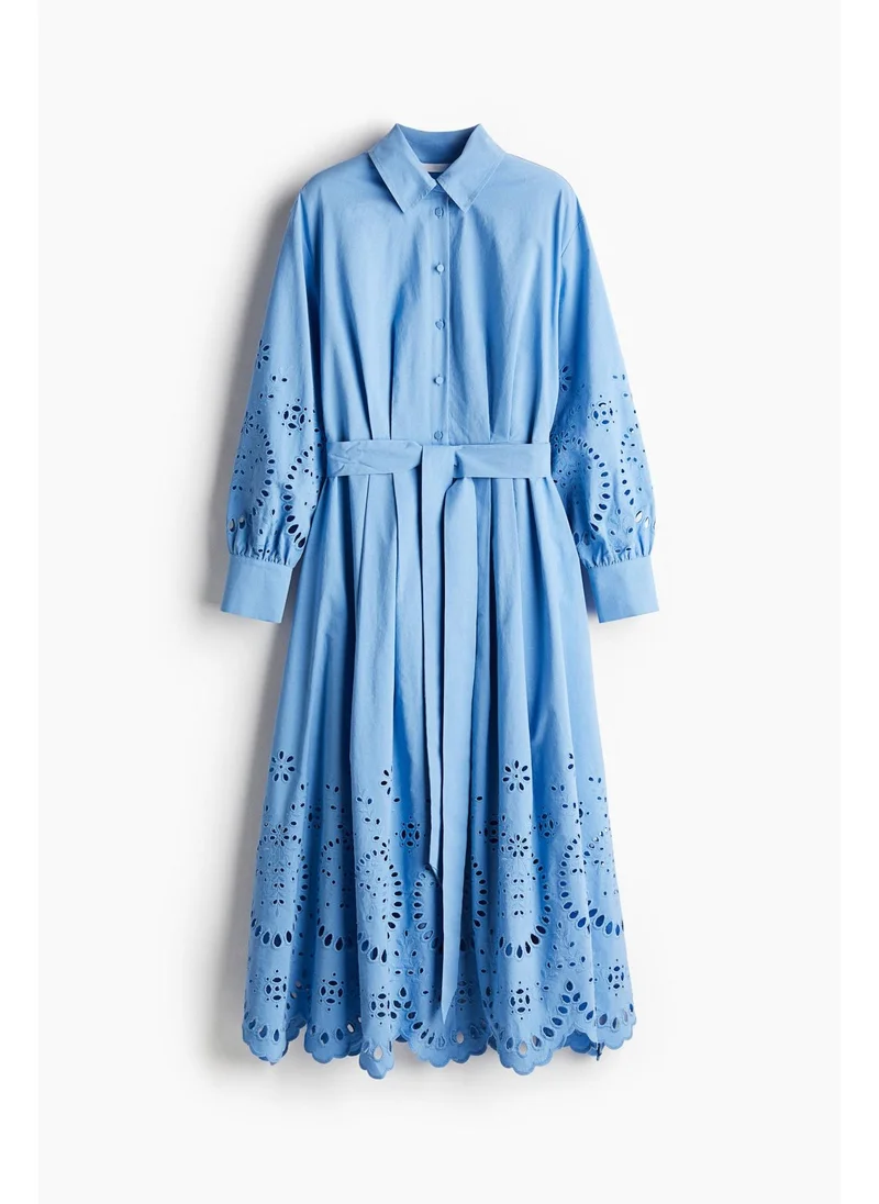 اتش اند ام Broderie anglaise shirt dress
