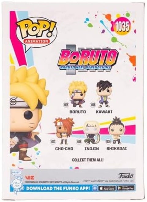 Funko Pop! Animation: Boruto - Naruto Next Generations Boruto with Marks Glow-in-The-Dark Entertainment Earth Exclusive Bundled with a Byron's Attic Protector