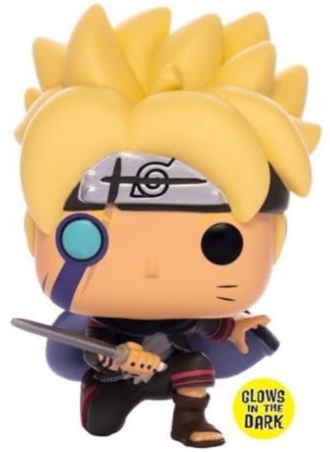 Funko Pop! Animation: Boruto - Naruto Next Generations Boruto with Marks Glow-in-The-Dark Entertainment Earth Exclusive Bundled with a Byron's Attic Protector