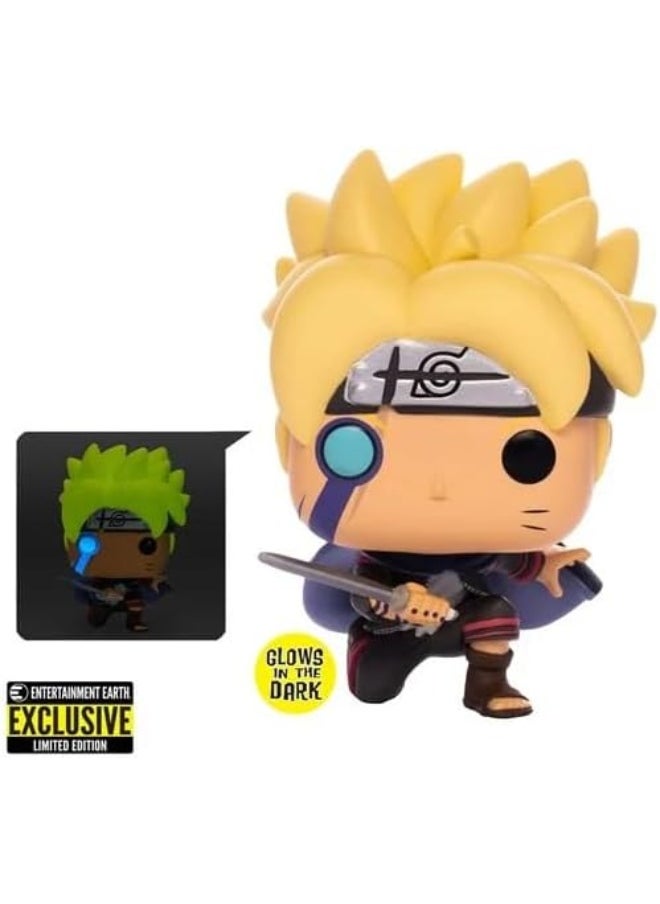 Funko Pop! Animation: Boruto - Naruto Next Generations Boruto with Marks Glow-in-The-Dark Entertainment Earth Exclusive Bundled with a Byron's Attic Protector