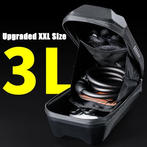 CHICLEW 3L Large Scooter Bag Quick Release Portable Electric Scooter Storage Bag Waterproof XL Scooters Handlebar Bag for Scooters Bikes Segway Ninebot and NIU - Image 3