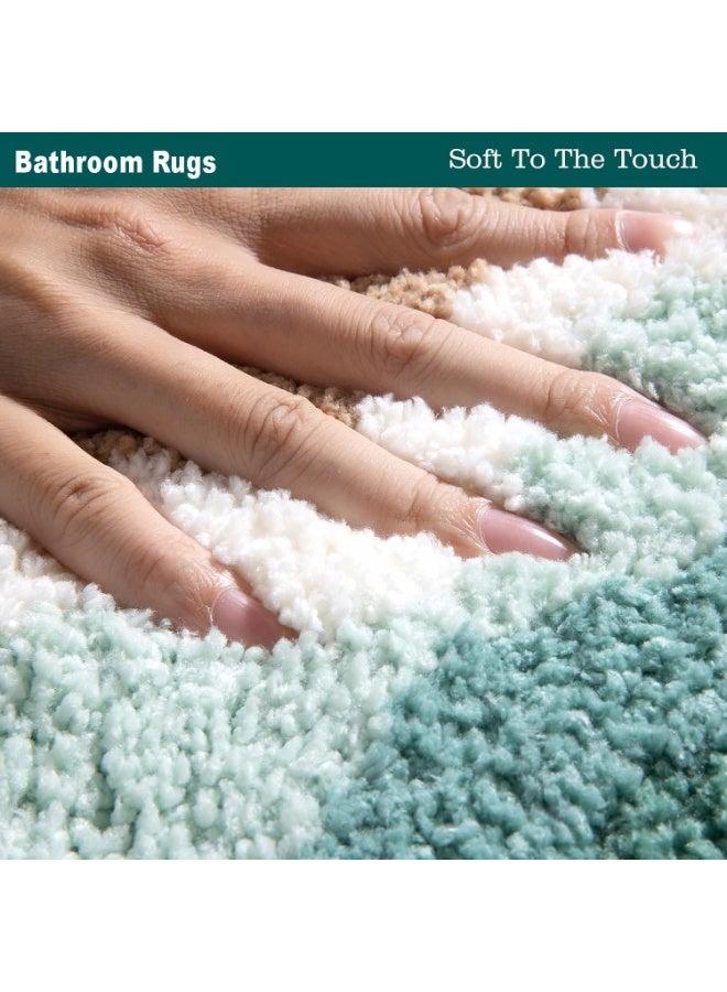 TYCOM Bathroom Rugs Bath Mat 40x60cm Non-Slip Fluffy Soft Plush Microfiber Shower Carpet Rug, Machine Washable Quick Dry Ultra Bath Mats for Tub Bathroom and Shower - Image 4
