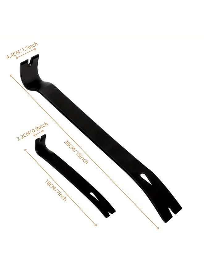 2 Packs Heavy Duty Pry Bar Set 7 5 Inch 15 Inch High Carbon Steel Utility Claw Bars - Image 4