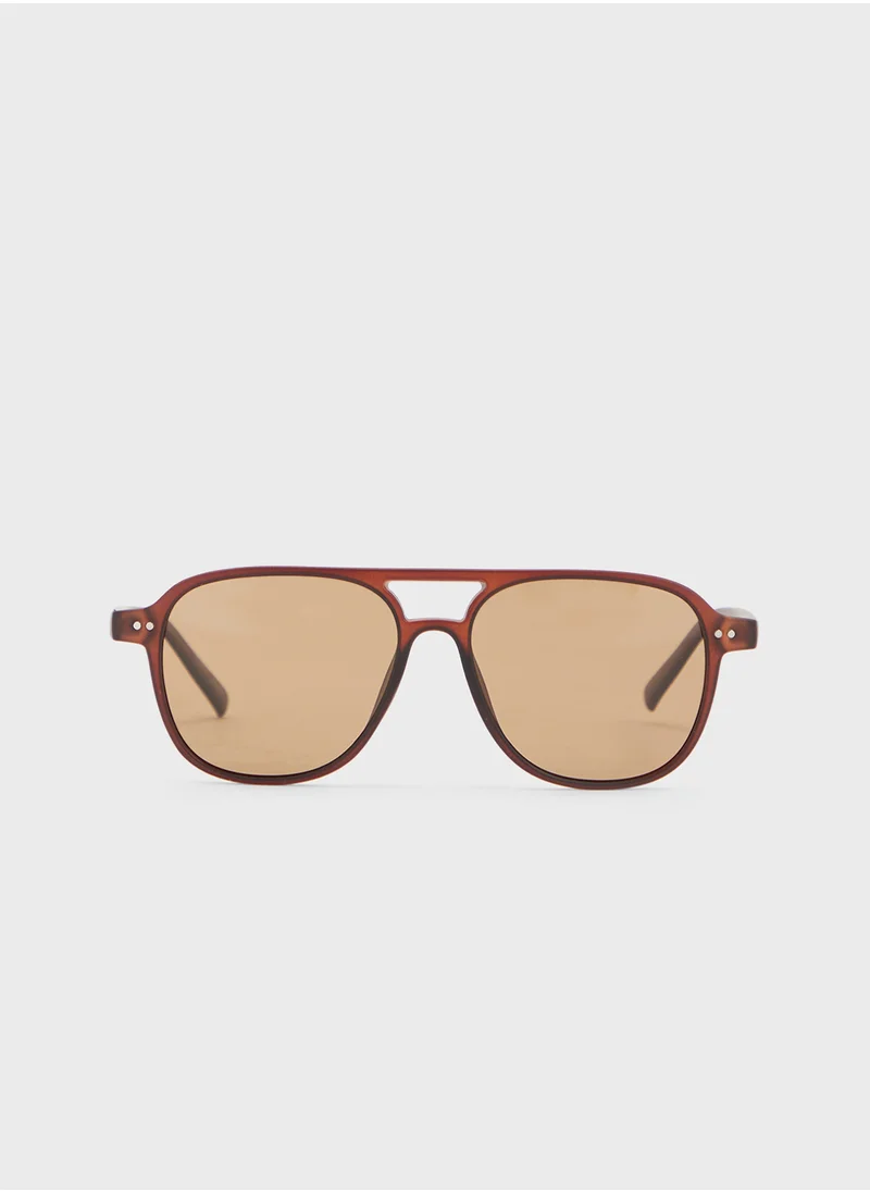 روبرت وود Polarized Lens Square Sunglasses