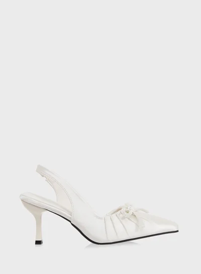 Ginger Slingback Pump With Bow