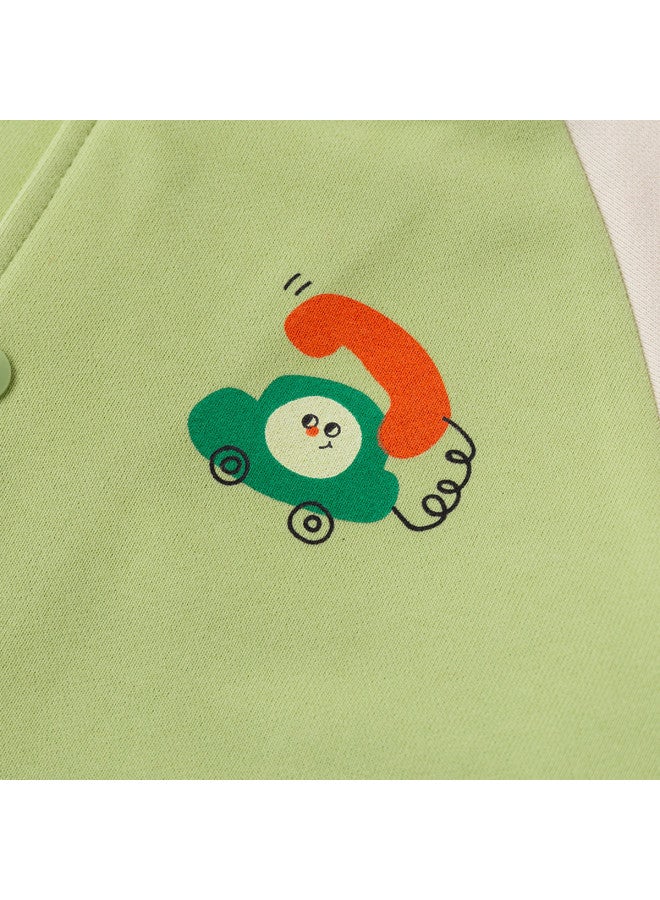 Doodle Home kids Baseball Jacket - Trendy Autumn Outerwear For Boys & Girls, Stylish Baby Top - Image 5