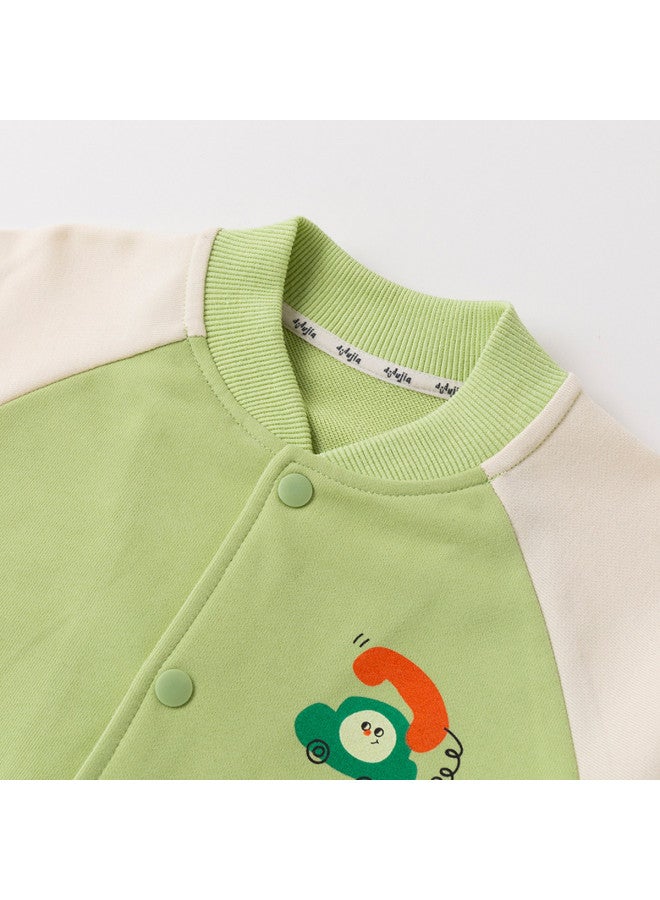 Doodle Home kids Baseball Jacket - Trendy Autumn Outerwear For Boys & Girls, Stylish Baby Top - Image 4
