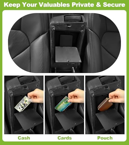 SDPVorn Center Console Organizer for Hyundai Sonata 2015 2016 2017 2018 2019 Armrest Hidden Storage Box Lid Secret Compartment Interior Accessories - Image 5