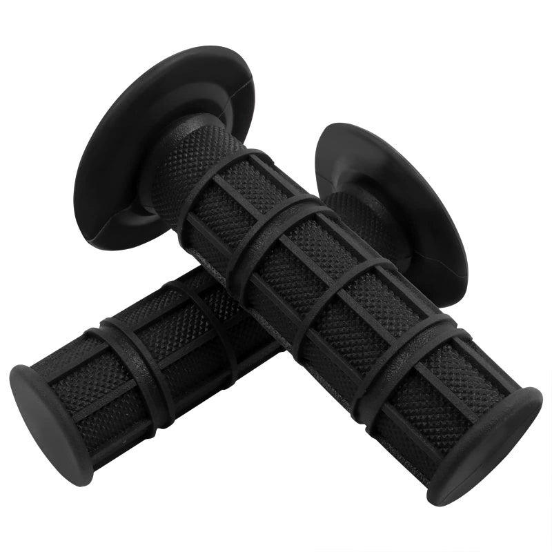 Worldmotop Motorcycle Handlebar Grips NonSlip Soft Rubber Grips Handlebar with 78 22mm 24mm Replacement for All Off Road ATV Dirt Bike Bike Handle GripsBlack