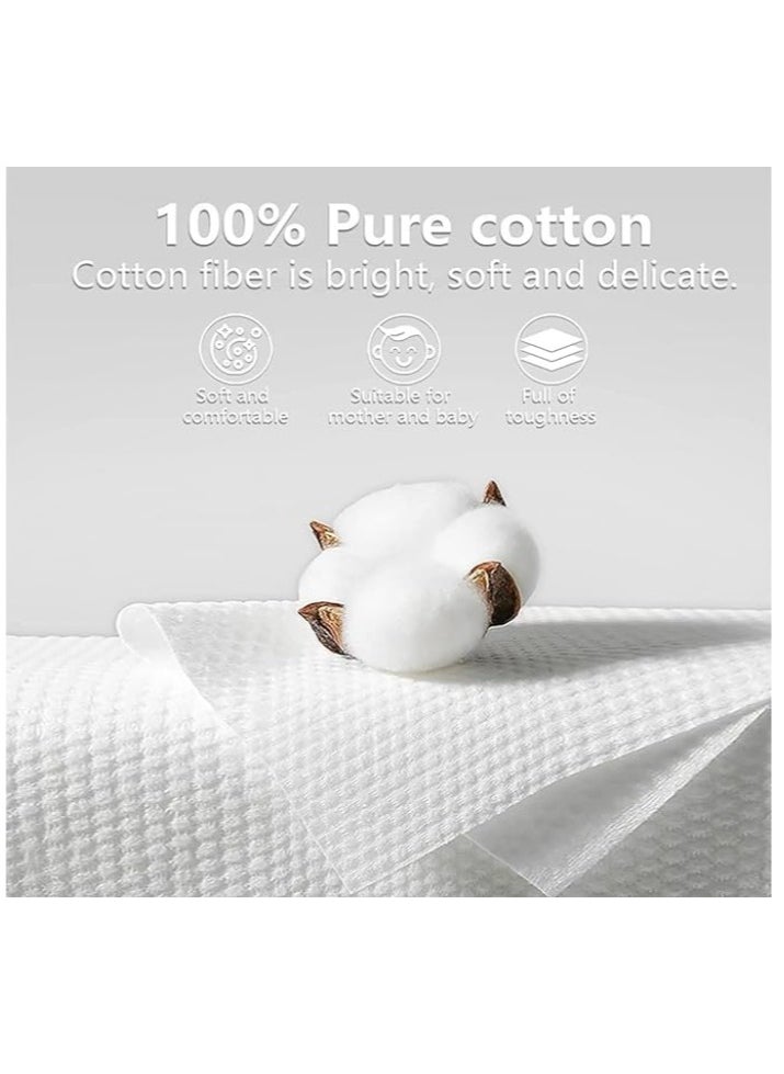 KIMHOME Disposable Face Towel   Super Soft Cotton Tissue Dry Wet Dual Use  Facial Tissue for Baby, Suit for Sensitive Skin, Deeply Cleansing Make Up Wipes, Face Wipes, Facial Cleansing  2 packs  - Image 2
