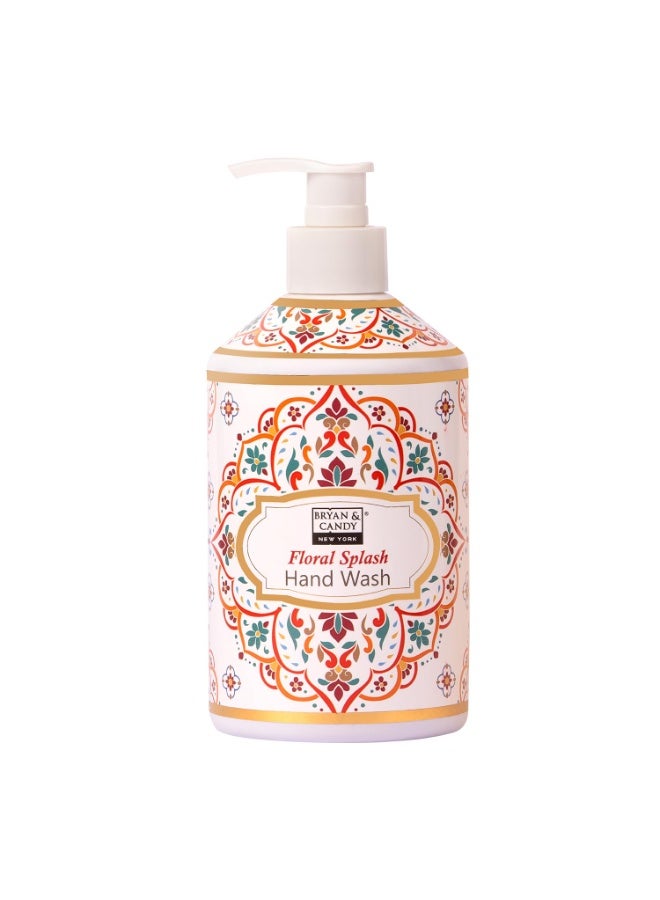 Bryan & Candy Floral Splash Hand Wash | pH 5.5 Skin Friendly | Refreshing Floral Fragrance | Moisturizing Formula | 400ml (Floral Splash) - Image 1