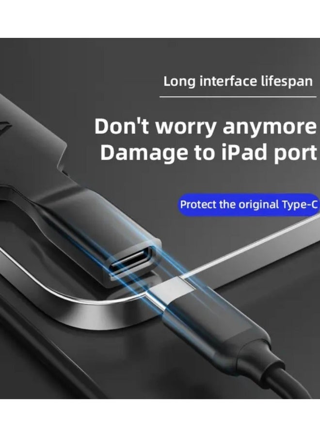 PIVA PW-02 Short Type-C Adapter Max PD60W Fast Charging Type-C 10Gbps FPC Tail Port Protector for Tablet - Image 4
