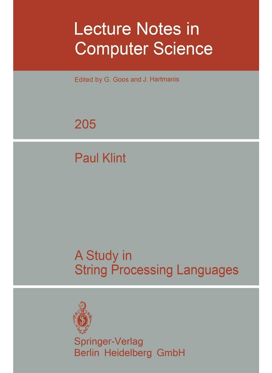 A Study in String Processing Languages 