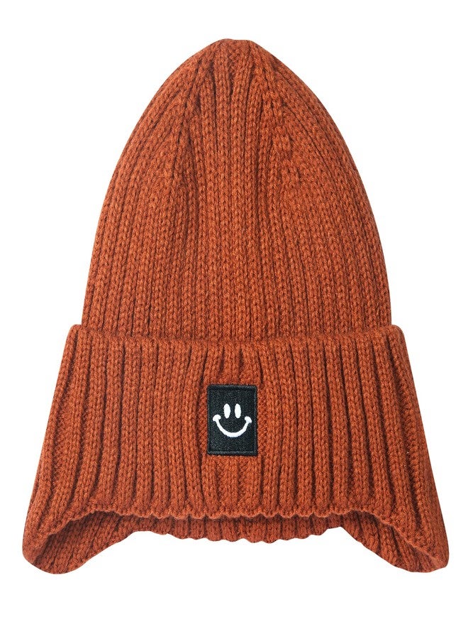 MaxNova Baby Boy Winter hat 3-8 Years Dark Orange - Image 2