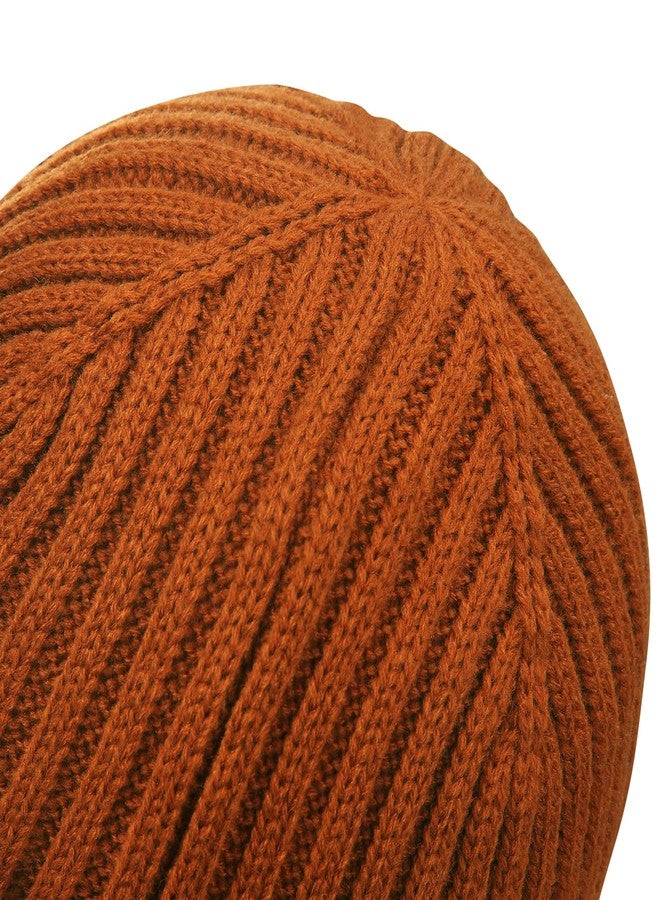 MaxNova Baby Boy Winter hat 3-8 Years Dark Orange - Image 5
