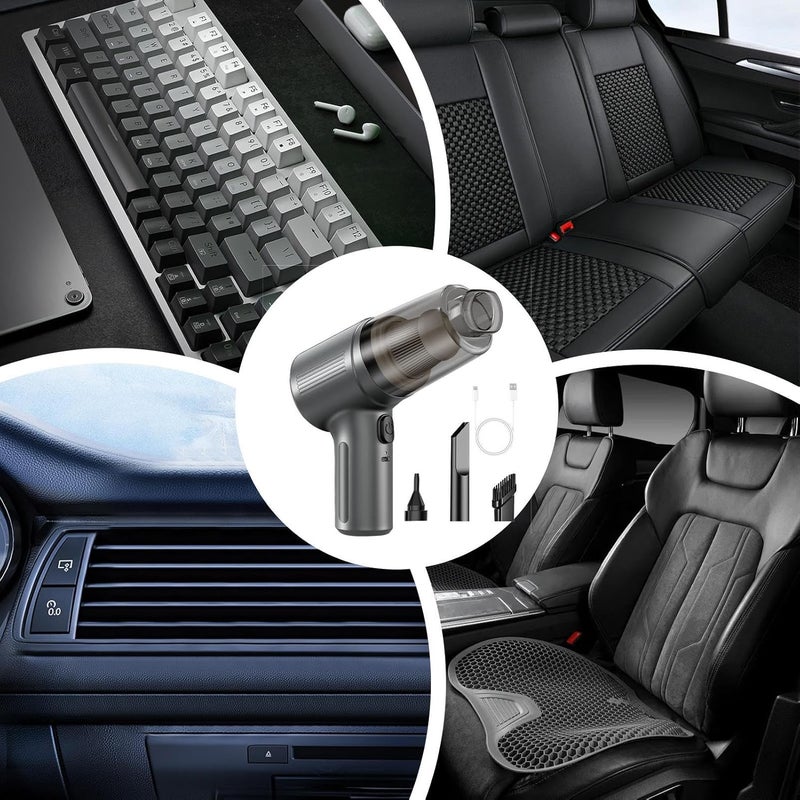 Car Vacuum Cleaner - High Power Cordless Handheld Cleaner, Strong Suction Vehicle Vacuum, Portable Dust Collector, Lightweight Mini | Compact Auto for Home, Car, SUV, Interior Cleaning - Image 5