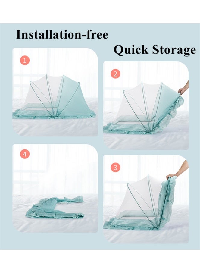 سرير أطفال عالمي قابل للطي، ناموسية، غطاء مانع للضوء للأطفال حديثي الولادة - مصمم خصيصًا للحماية من البعوض - Image 2