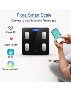 ANT Esports Flora Smart Wireless Digital Bathroom Scale With Bluetooth | Accurate to 0.1kg | Body Weight & Fat Monitor,Muscle BMI | Body Composition Monitor, Body Scale Monitors | 180kg Capacity | Weighing Scale  - Image 5