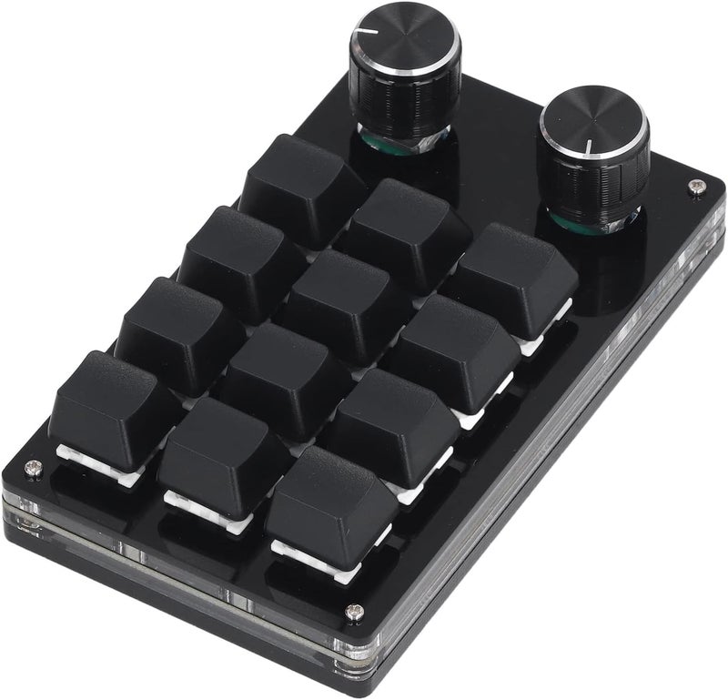 HEEPDD Mechanical Gaming Keypad, 12 Programmable Keys and 2 Knobs for OSU Game Enthusiasts Mechanical Gaming Keypad, Acrylic Construction, Nan Computer Supplies - Image 2