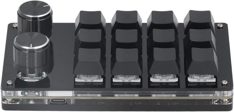 HEEPDD Mechanical Gaming Keypad, 12 Programmable Keys and 2 Knobs for OSU Game Enthusiasts Mechanical Gaming Keypad, Acrylic Construction, Nan Computer Supplies - Image 4