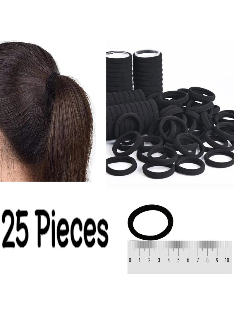 مجموعة من 25 ربطات الشعر النسائية( 3-4سم)