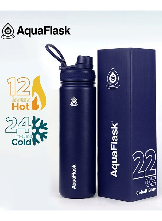 AquaFlask Original Stainless Steel Water Bottle, 22oz/32oz – 12H Hot or 24H Cold Retention, BPA-Free - Image 2
