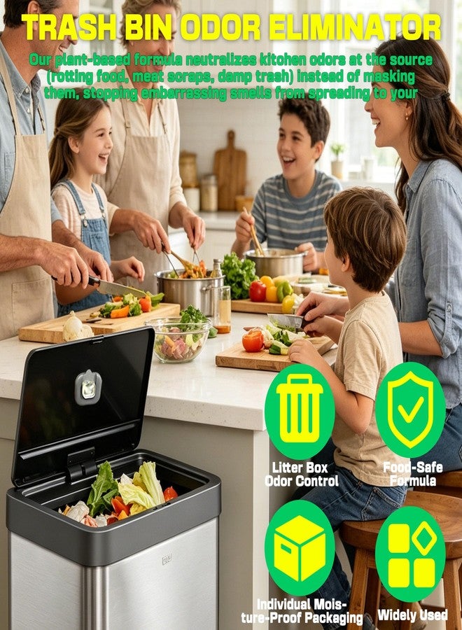 xcivi 6 Pack Replacement Lemon Scented Deodorizer Pod for Simplehuman, EKO Pod Holder, Compatible with Trash Can, Deodorizer Refills for Bathroom, Closet, Storage, Odor Eliminator for Trash Cans - Image 2