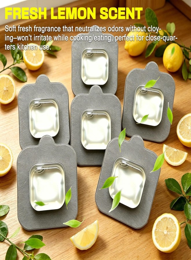 xcivi 6 Pack Replacement Lemon Scented Deodorizer Pod for Simplehuman, EKO Pod Holder, Compatible with Trash Can, Deodorizer Refills for Bathroom, Closet, Storage, Odor Eliminator for Trash Cans - Image 4