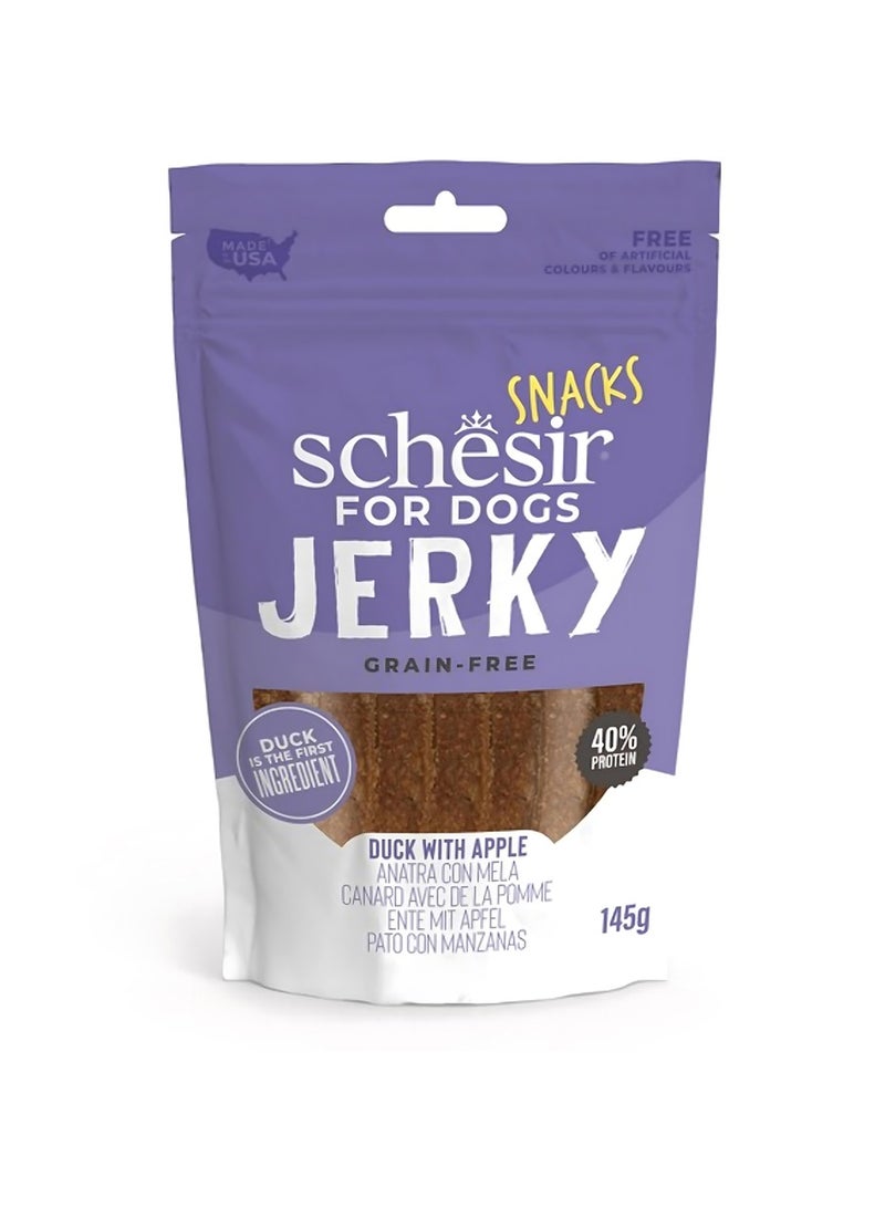 شيسر وجبات خفيفة خالية من الحبوب للكلاب - لحم مقدد 145 جرام - بط مع تفاح - Image 1
