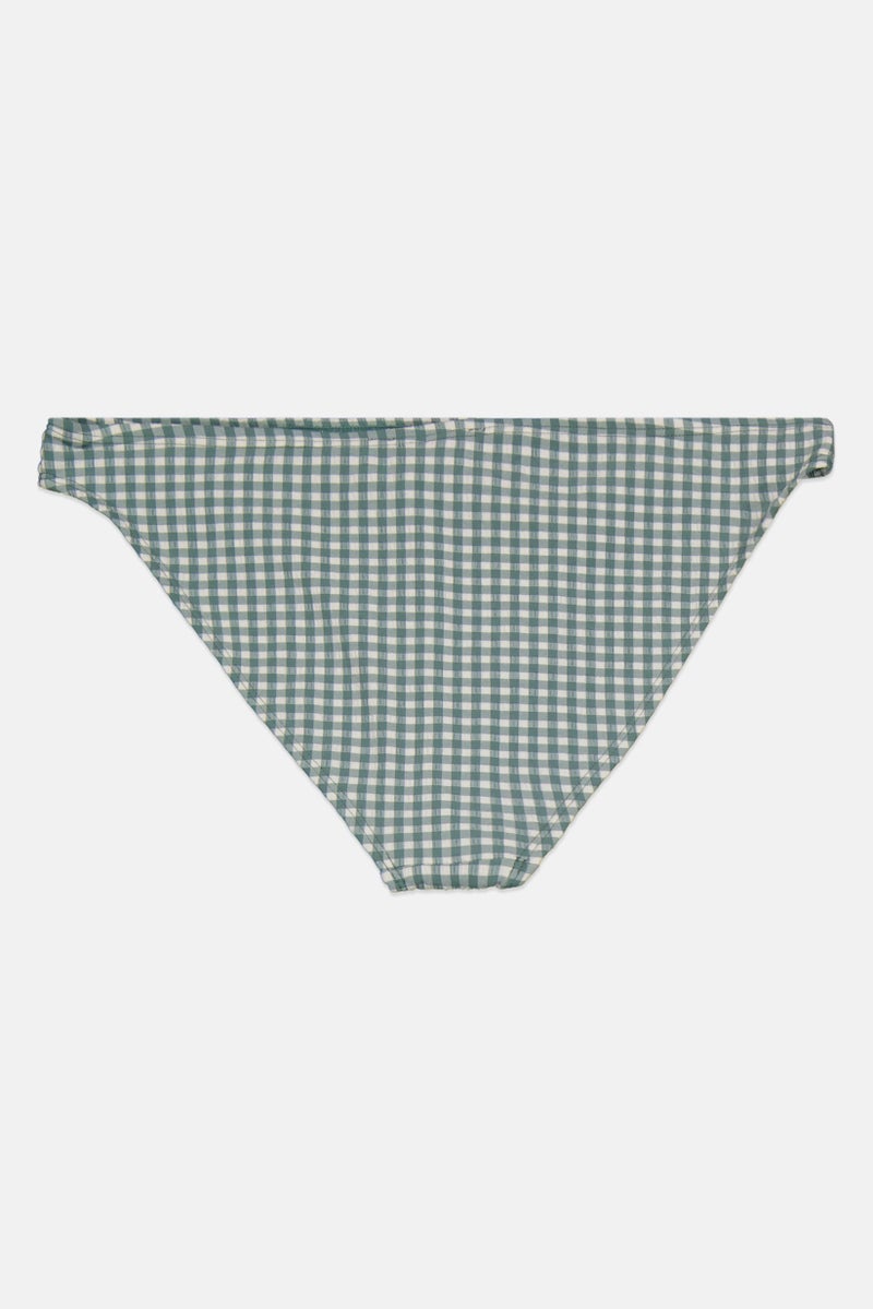 Miss Selfridge Women Gingham Bikini Bottom, Green - Image 2