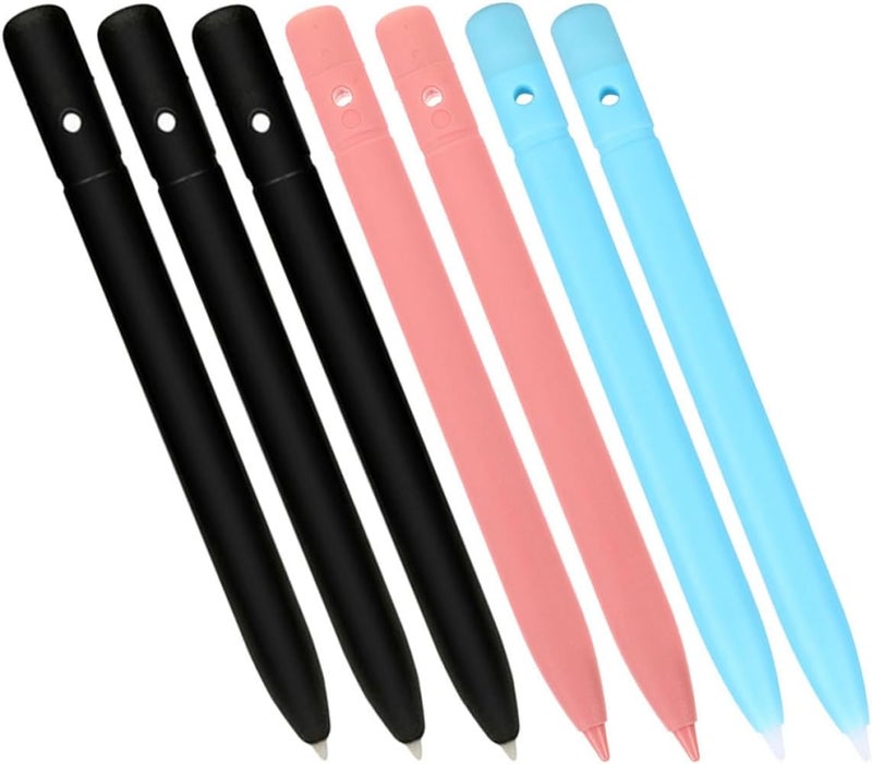 Angoily 7pcs LCD Writing Tablet Stylus Pen for Touch Screens, 8.5/10/12 Inch Electronic Handwriting Board Stylus Set with Black, Blue, and Pink Pens for Drawing and Note Taking - Image 1
