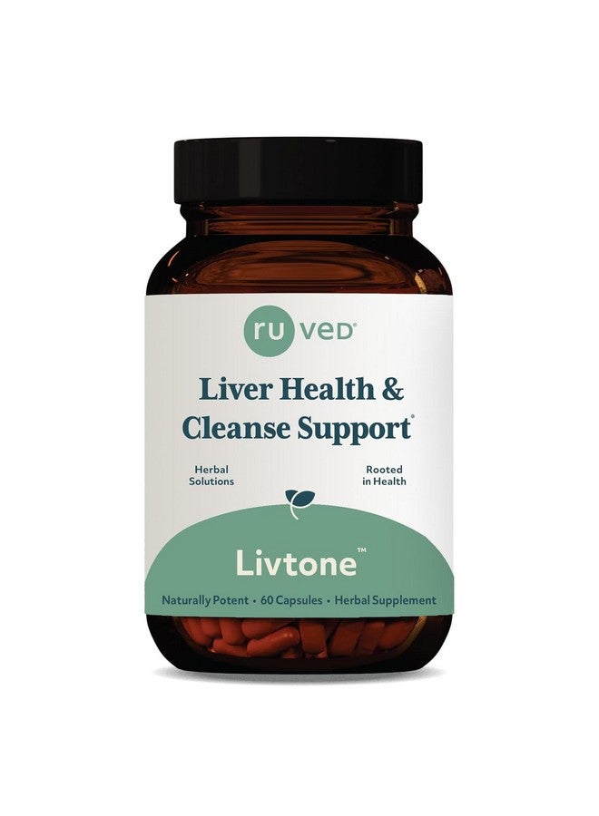 R-U VED Ruved LivTone - Liver Care, Liver Support Supplement for Women & Men with Amla, Andrographis & Picrorhiza, Pills with Organic Herbs for Natural Detox - 90 Capsules (1 Count) - Image 1