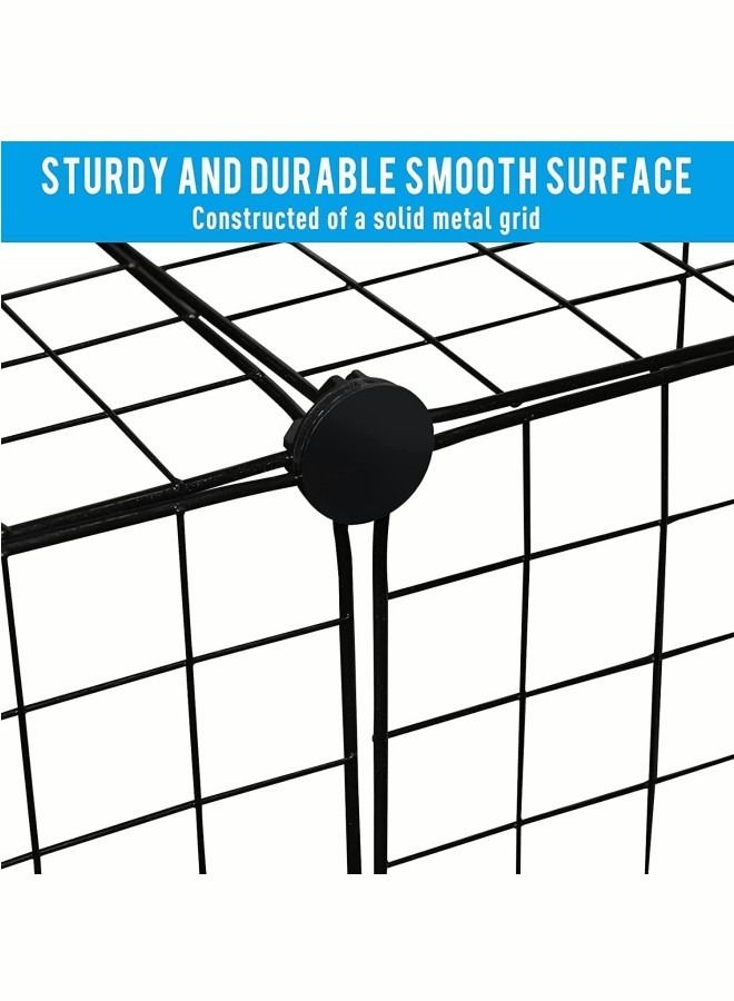 Generic DIY Large Detachable Indoor Cat Cage Detachable Pet Nest DIY Mesh Pet Nest Double Doors Metal Dog Crate Two Door Folding Dog Kennel Cage Easy Assembly Wire Mesh Pet Cage for Puppy Cats Rabbits Dogs  - Image 2