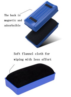 GBQ 2PCS Magnetic Whiteboard Eraser Set Blue And Grey  - Image 3