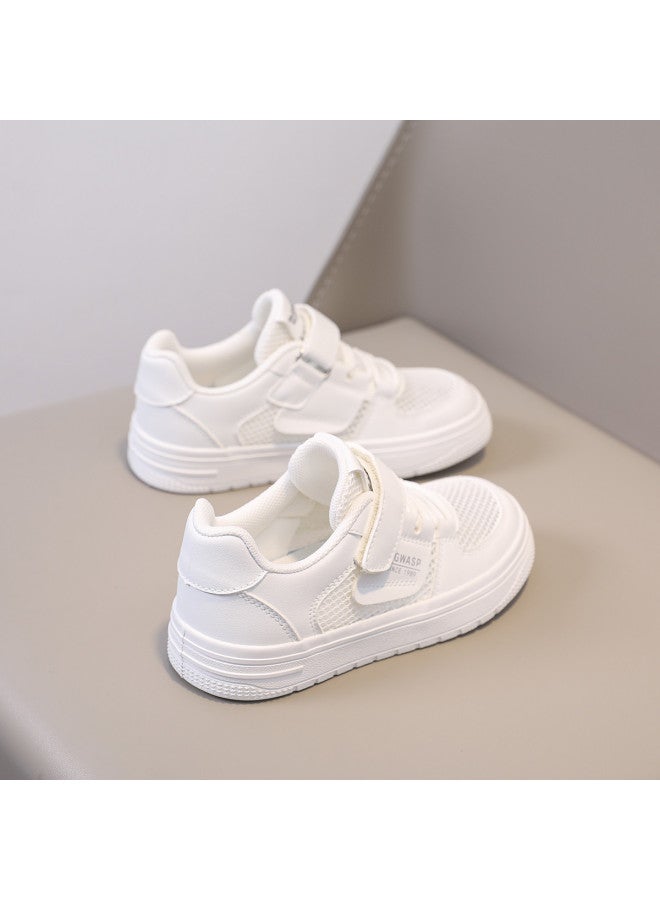 Bumblebee Summer New Kids' Shoes Children's Mesh Sneakers Breathable White Shoes Girls' Single-layer Lightweight Hollow-out Canvas Shoes Boys' - Image 4