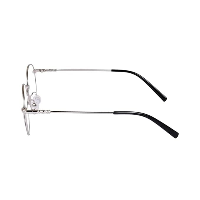 mashamart® Round Shape Blue Cut Antiglare Computer Eyeglasses For Men And Women |Blue Light Filtering Glasses For Computer And Mobile Use | 100% UV Protection | Gold & Silver Rose Gold. (Silver) - Image 3