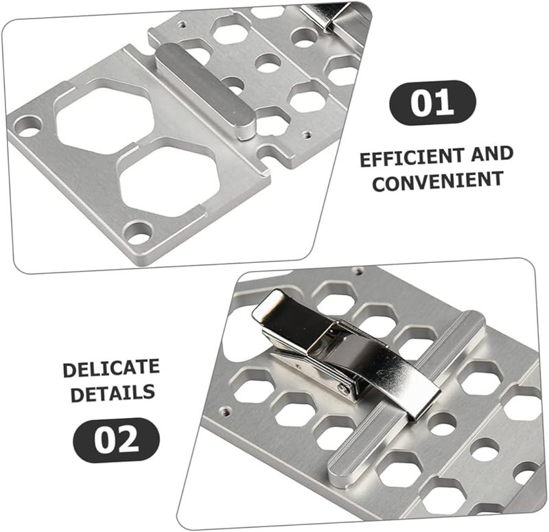 دليل المنشار الدائري بزاوية قائمة فضي، مسار سكة المنشار، مربع القطع للنجارة، أداة قطع دقيقة. - Image 4