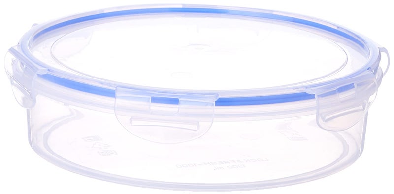 Aristo Lock & Fresh 1000 Plastic Storage Container For Storing grains, pulses, rice, wheat etc - 1300 ML, Transparent Clear (22 (D) x 6.5 CM) - Image 2