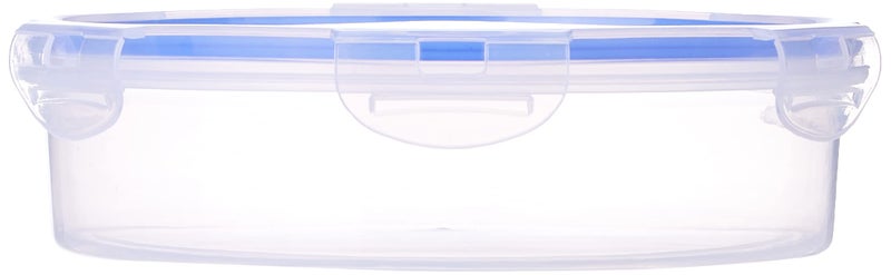 Aristo Lock & Fresh 1000 Plastic Storage Container For Storing grains, pulses, rice, wheat etc - 1300 ML, Transparent Clear (22 (D) x 6.5 CM) - Image 1