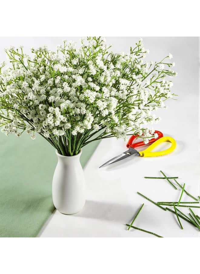 DEEMEI Artificial Baby Breath Flowers White Gypsophila Bouquets 15 pcs Real Touch Flowers for Wedding Party Home Decoration - Image 5